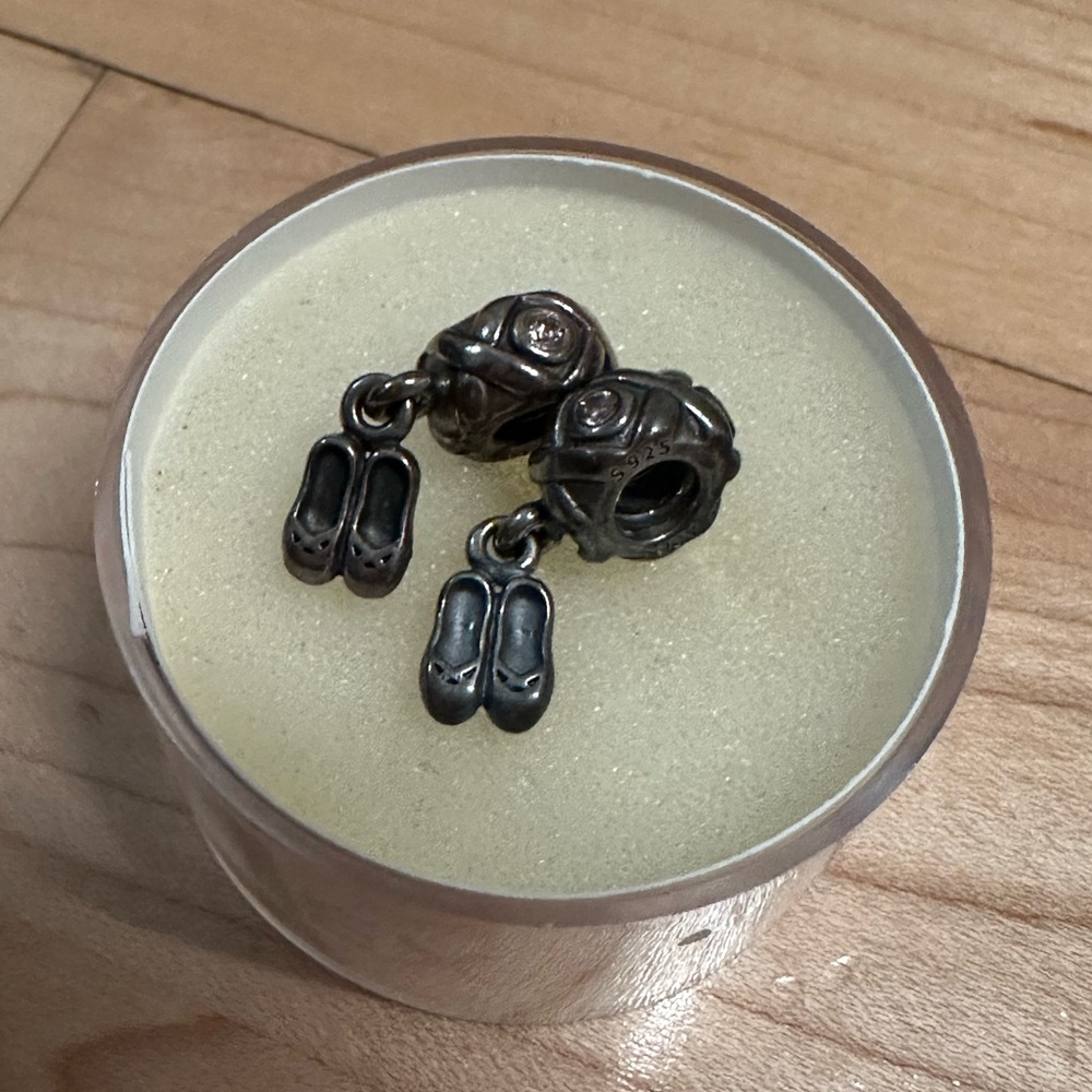 2 Pandora Charms with Stone